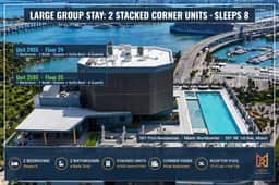 2 Apts for 8 · 2BR/2BA, Rooftop Pool, Downtown MIA - Image 2