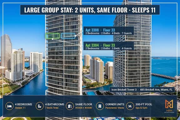 2 Combined Corner Units! 4BR | Sleeps 10 - Image 2