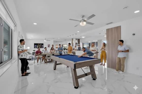 Private Pool + Game Room 4BR · Large Corner Home - Image 5