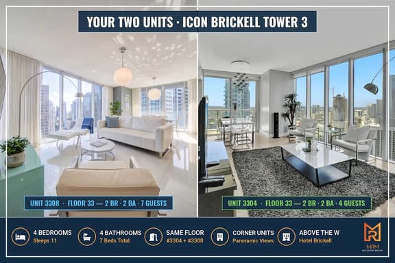 2 Combined Corner Units! 4BR | Sleeps 10 - Image 1